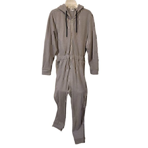 We Wore What Jumpsuit Coveralls Leisuresuit Jogger Hoodie Grey L - Picture 1 of 12
